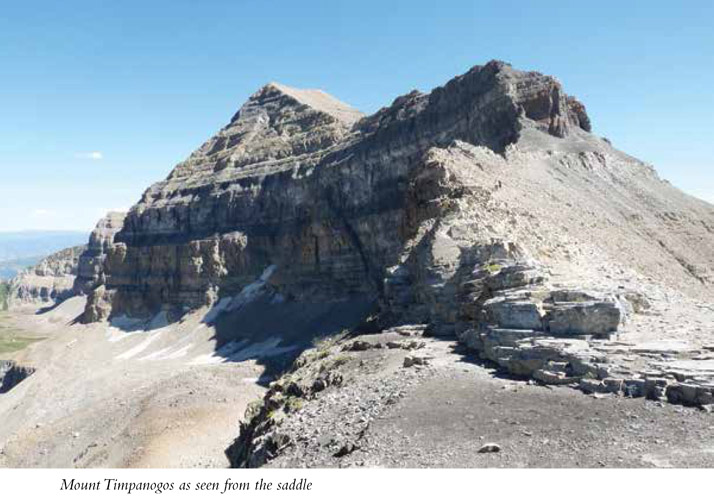 Mount Timpanogos as seen from the saddle