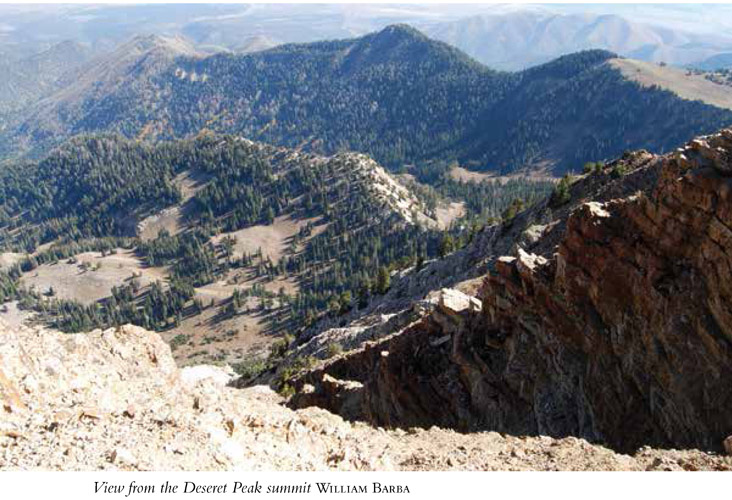 View from the Deseret Peak summit WILLIAM BARBA