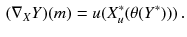 $$\begin{aligned} (\nabla _X Y)(m) = u (X^*_u (\theta (Y^*)))\, . \end{aligned}$$