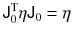 $${{\textsf {J}}}_0^\mathrm{T} \eta {{\textsf {J}}}_0 = \eta $$