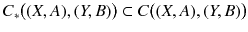 $$C_*\big ((X, A),(Y, B)\big ) \subset C\big ((X, A),(Y, B)\big )$$