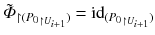 $$\tilde{\varPhi }_{\upharpoonright (P_0{}_{\upharpoonright U_{i+1}})} = {{\mathrm{id}}}_{(P_0{}_{\upharpoonright U_{i+1}})}$$