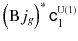 $$\left( \mathrm B j_g\right) ^*{{\mathsf {c}}}^{\scriptscriptstyle \mathrm{U}(1)}_1$$