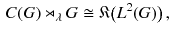 $$\begin{aligned} C(G) \rtimes _\lambda G \cong {\mathfrak K} \big ( L^2(G) \big ) \, , \end{aligned}$$