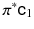 $$\pi ^*{{\mathsf {c}}}_1$$