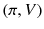 $${(\pi , V)}$$