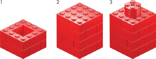 Building a 4X jumbo 1×1 brick in three easy steps