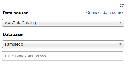 Figure 11.6 – Amazon Athena – Connect data source
