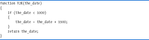 Dealing with the Y2K problem