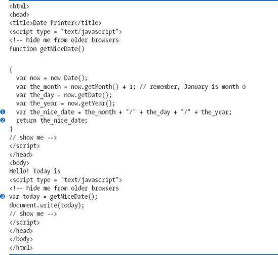 A script with a simple function that returns a value