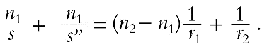 II/2.1.2. Optikai leképezés, a Fermat-elv alkalmazása görbült felületekre