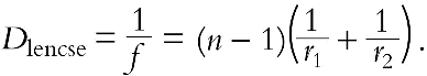 II/2.1.2. Optikai leképezés, a Fermat-elv alkalmazása görbült felületekre