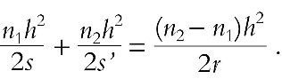 II/2.1.2. Optikai leképezés, a Fermat-elv alkalmazása görbült felületekre