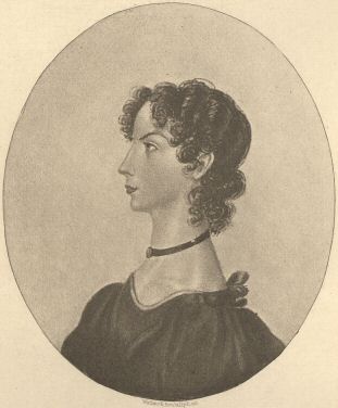 Anne Brontë from a drawing by Charlotte Brontë in the possession of the Rev. A. B. Nicholls