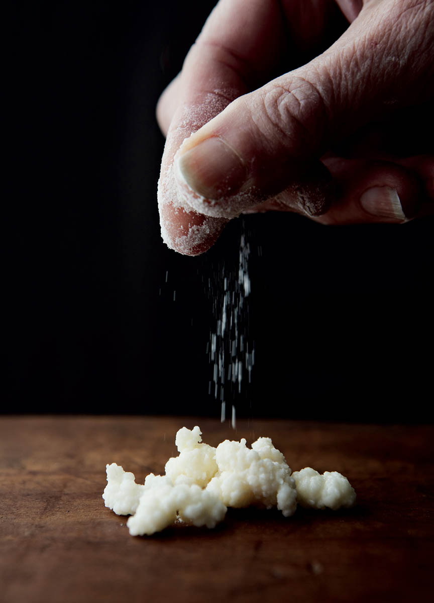 Jars and bottles of dairy products