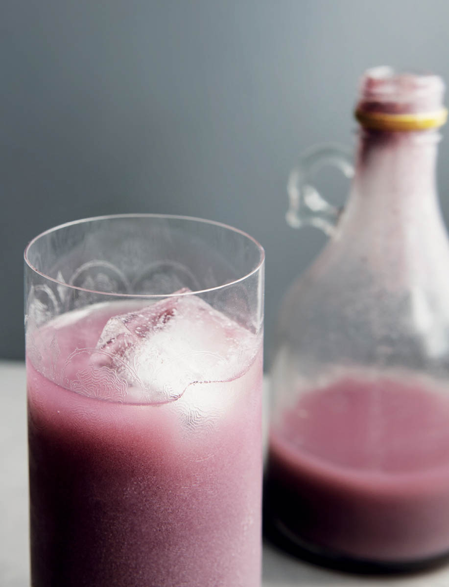 A glass of homemade kefir