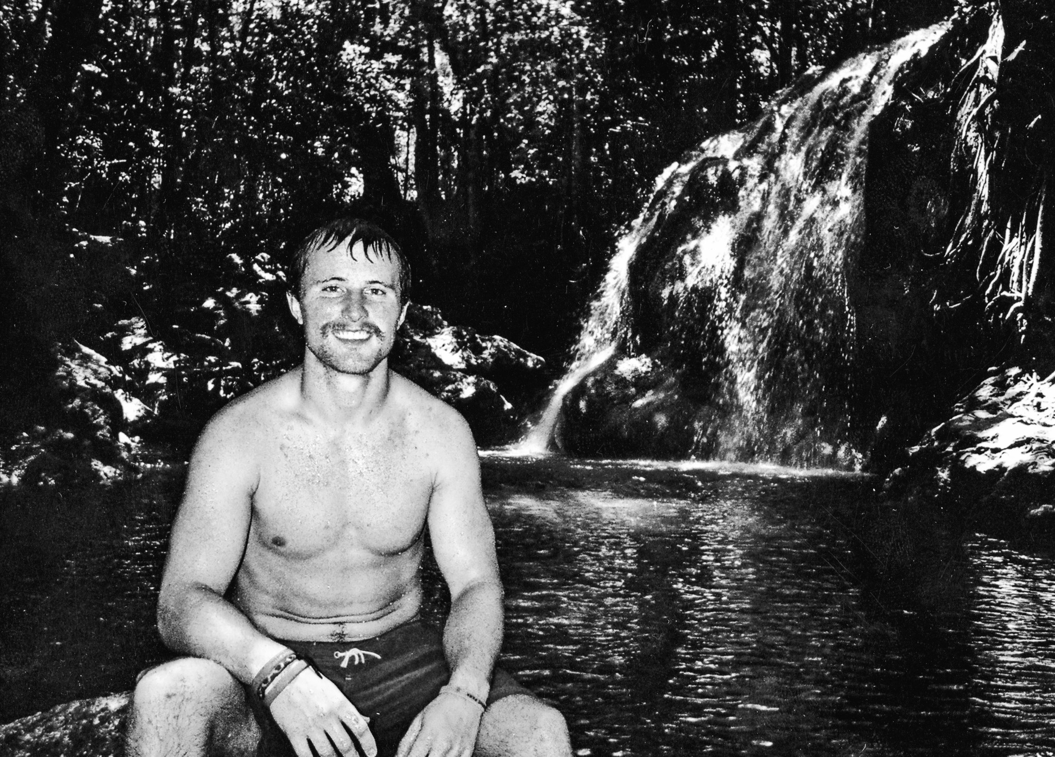 Dave traveled to Central America the summer between his first and second years of medical school to work in a clinic in Guatemala and study Spanish. Here, on a day off, he enjoys a hike and a swim.