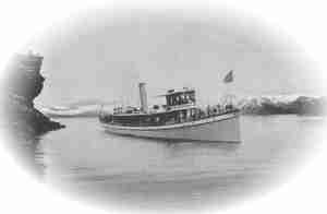 Steamer Tahoe off Cave Rock, Nevada Side, Lake Tahoe