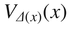 $$V_{\varDelta (x)}(x)$$