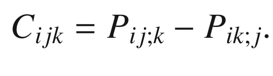 $$\begin{aligned} C_{ijk} = P_{ij;k} - P_{ik;j}. \end{aligned}$$