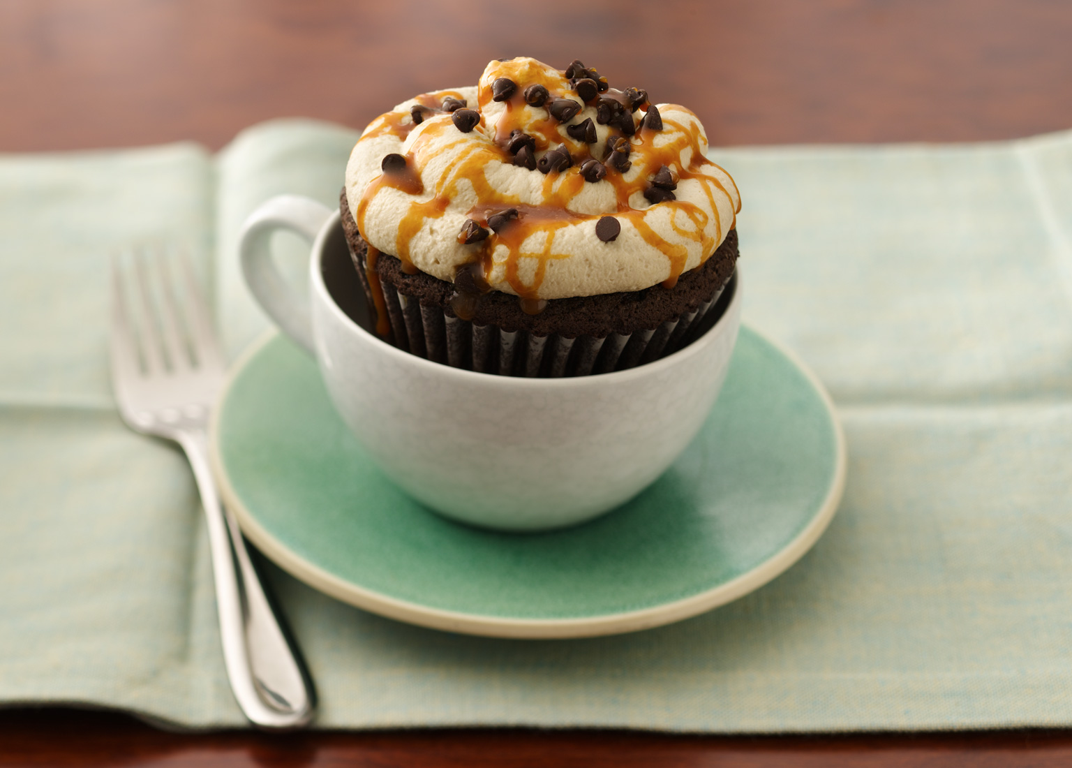 Mocha-Caramel Cappuccino Cupcakes