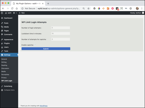 Screenshot displaying the WP Limit Login Attempts Setting screen in the Dashboard to select a configuration option to upgrade to a premium version.