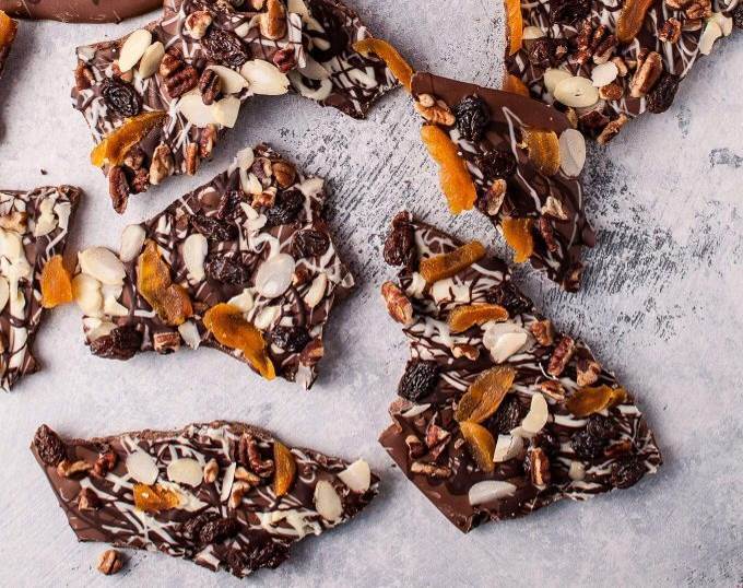 Fruit and Nut Chocolate Bark • Salt & Lavender