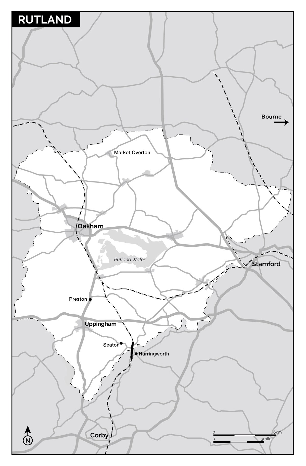 Map of Rutland