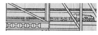 Figure 3.11. Trains on the Bay Bridge, design by Charles Fowler, 1915.