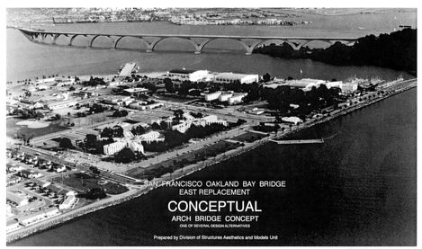 Figure 5.2. Caltrans arch viaduct proposal developed at the Metropolitan Transportation Commissions' request.