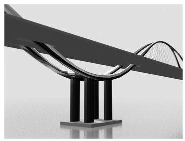 Figure 5.8. 'Wave bridge' proposal, David Morris, DCM Studios, Ltd.