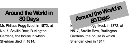 The effect of a transformed element on the document flow