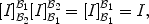 
$${[I]}_{{\mathcal{B}}_{2}}^{{\mathcal{B}}_{1} }{[I]}_{{\mathcal{B}}_{1}}^{{\mathcal{B}}_{2} } = {[I]}_{{\mathcal{B}}_{1}}^{{\mathcal{B}}_{1} } = I,$$
