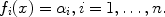 
$${f}_{i}(x) = {\alpha }_{i},i = 1,\ldots,n.$$
