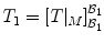 
$${T}_{1} = {[T{\vert }_{M}]}_{{\mathcal{B}}_{1}}^{{\mathcal{B}}_{1}}$$
