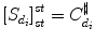 
$${[{S}_{{d}_{i}}]}_{st}^{st} = {C}_{{d}_{i}}^{\sharp }$$
