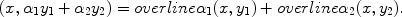 
$$(x,{\alpha }_{1}{y}_{1} + {\alpha }_{2}{y}_{2}) = overline{\alpha }_{1}(x,{y}_{1}) + overline{\alpha }_{2}(x,{y}_{2}).$$
