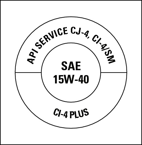 Figure 9-11:  The API symbol for diesel oil.