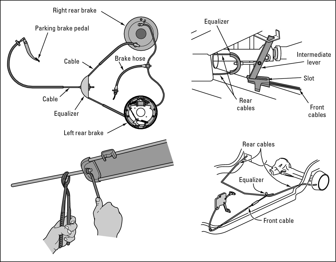 Figure 15-12:  Integral parking brakes.