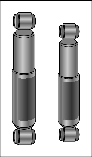 Figure 16-13:  Standard shock absorbers.