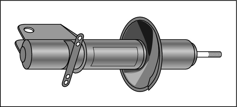 Figure 16-14:  A MacPherson strut.