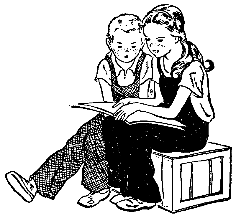 Illustration: Rose-Ellen teaching Jimmie