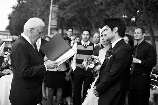 Photo of wedding ceremony.