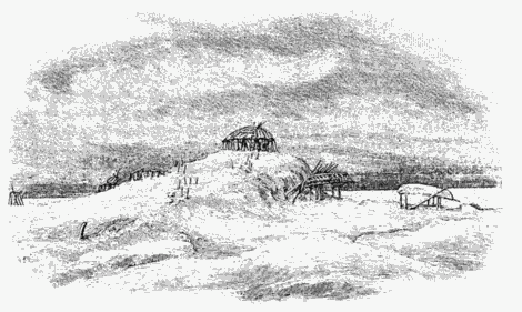 THE ENCAMPMENT PITLEKAJ ABANDONED BY ITS INHABITANTS ON THE 18TH FEBRUARY, 1879.