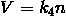 V = k_4n