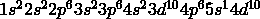 1s^22s^22p^63s^23p^64s^23d^{10}4p^65s^14d^{10}