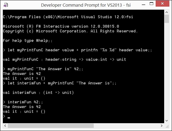 Currying and partial function application