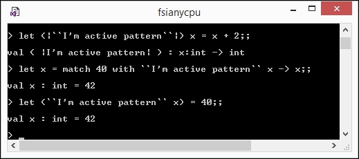 Type transformations with active patterns