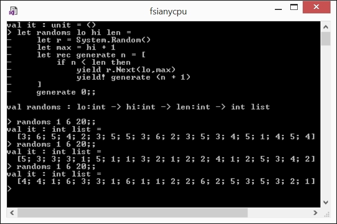 Generating a collection of a known size - elements may have different values