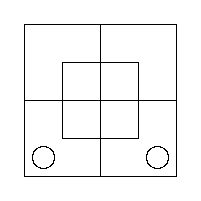 Diagram representing x prime m prime does not exist